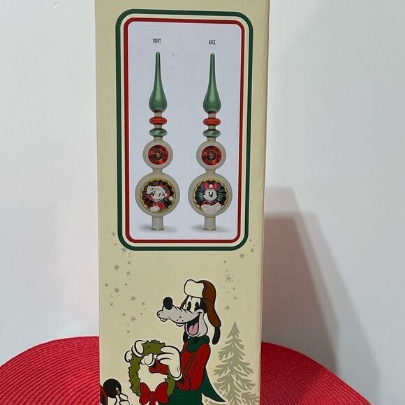 Disney Mickey and Minnie Mouse Holiday Tree Topper NWT - Picture 8 of 9